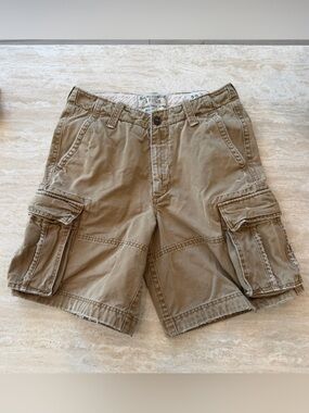 Abercrombie & Fitch Men's Khaki Utility Cargo Shorts